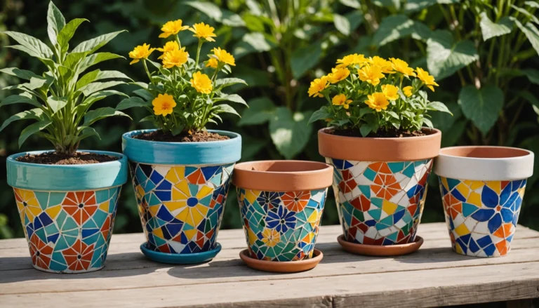 décoration de pot de fleur