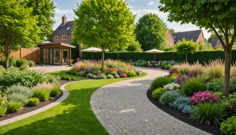aménagement d’un jardin avec parking