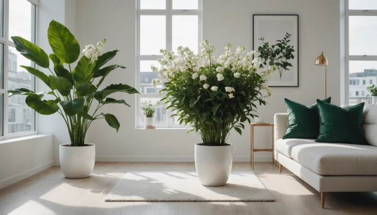 plante vivace à fleurs blanches