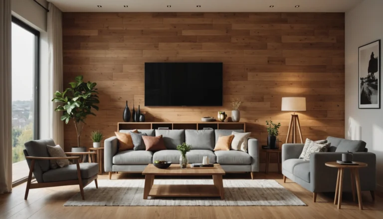 revêtement mural en bois intérieur