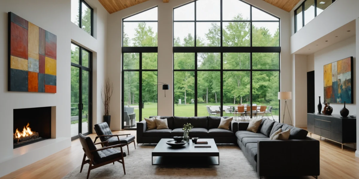 maison moderne avec galerie