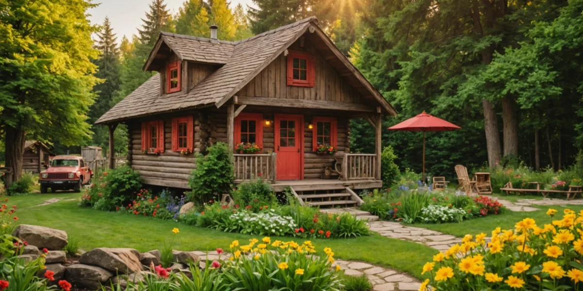 cabane jardin enfant bois