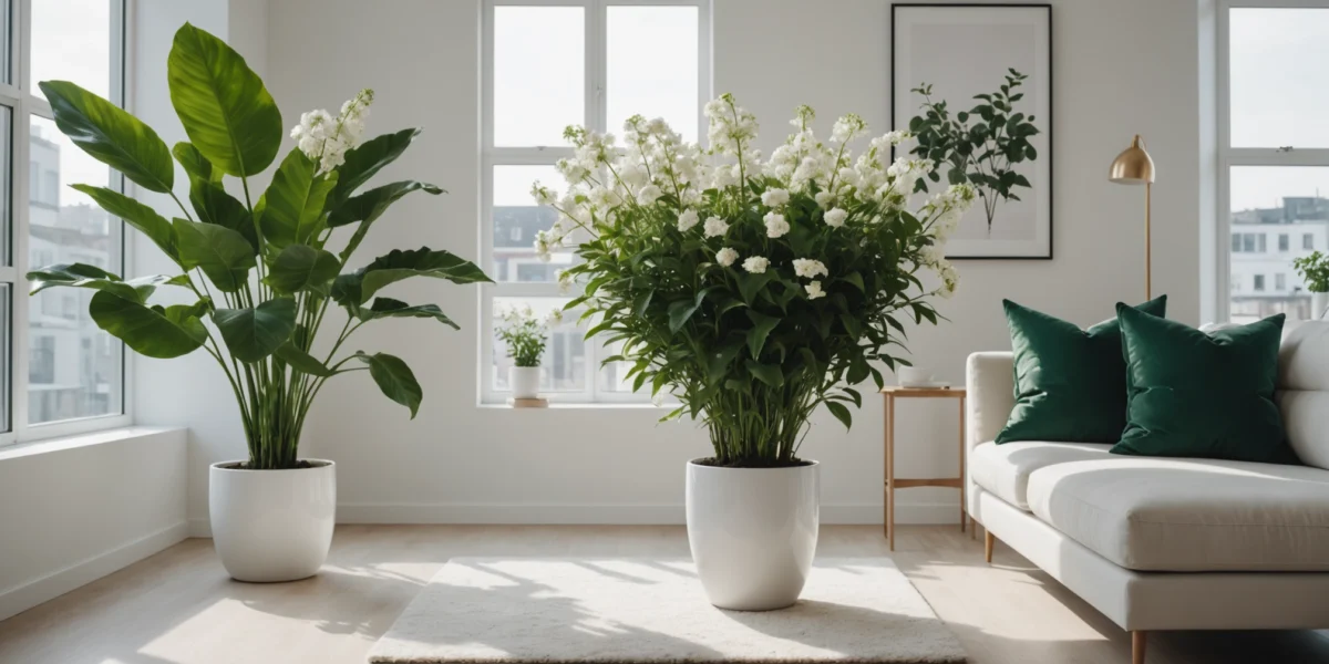 plante vivace à fleurs blanches
