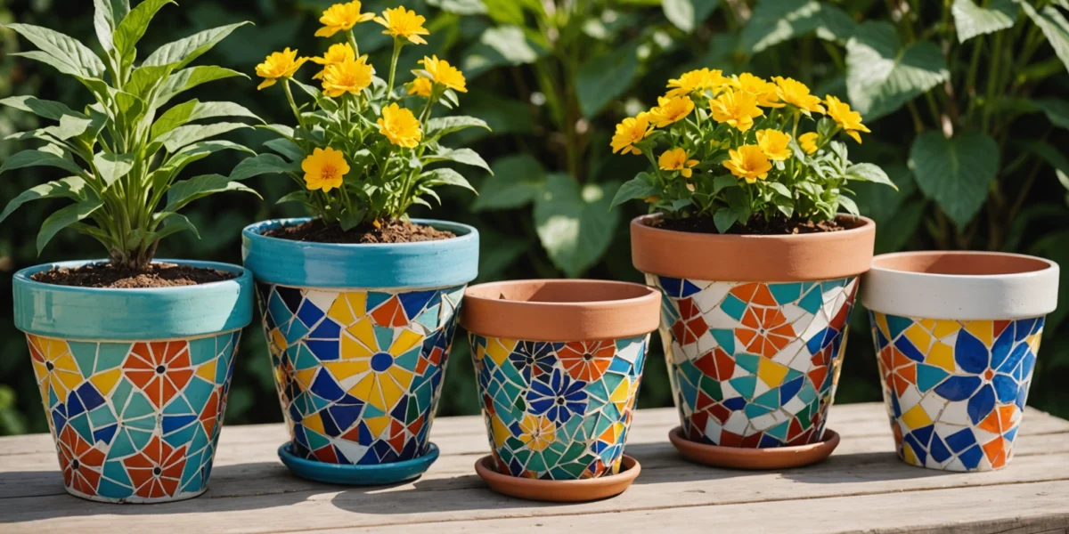 décoration de pot de fleur